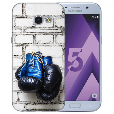 Samsung Galaxy A3 (2017) Silikon TPU Hülle mit Bilddruck Boxhandschuhe