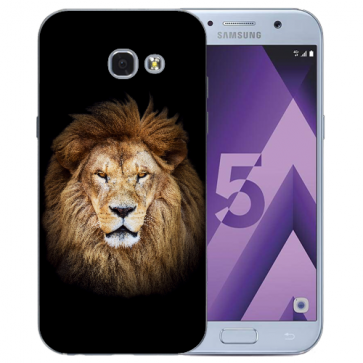 Samsung Galaxy A3 (2017) Silikon Schutzhülle mit Löwe Bilddruck