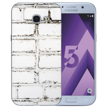 Samsung Galaxy A3 (2017) Silikon TPU Hülle mit Bilddruck Weiße Mauer 