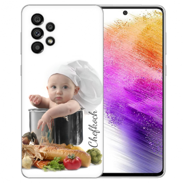 Silikon Case mit Bilder Samsung Galaxy A73 5G 