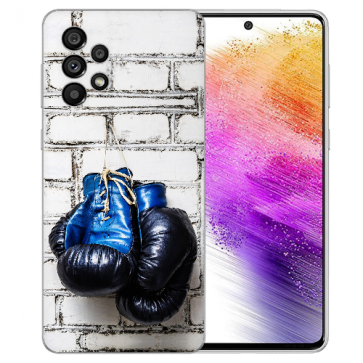 TPU Silikoncover für Samsung Galaxy A73 (5G) Fotodruck Boxhandschuhe 