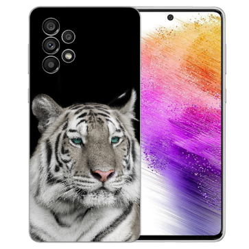 Silikoncover TPU Case für Samsung Galaxy A73 (5G) Fotodruck Tiger