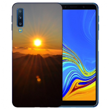 Samsung Galaxy A7 (2018) TPU Hülle mit Fotodruck Sonnenaufgang