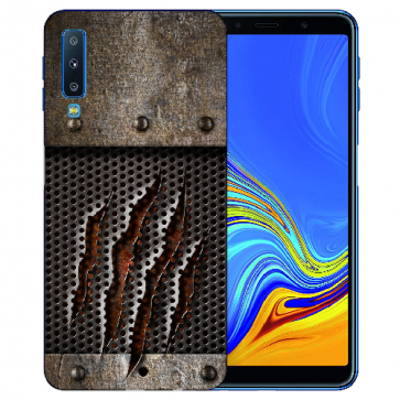 Samsung Galaxy A7 (2018) TPU Hülle mit Fotodruck Monster-Kralle Etui