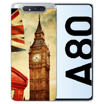 Silikon TPU mit Big Ben London Bilddruck für Samsung Galaxy A80