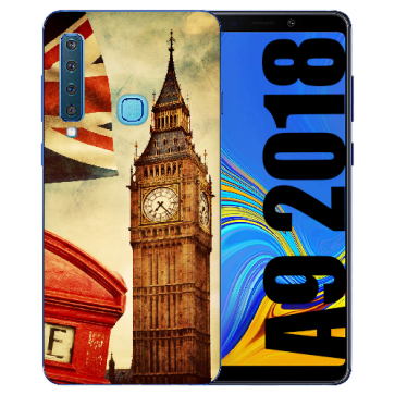 Samsung Galaxy A9 (2018) Silikon Hülle mit Big Ben London Bilddruck