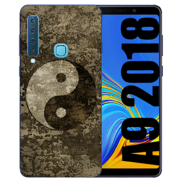 Samsung Galaxy A9 (2018) Silikon TPU Hülle mit Bilddruck Yin Yang