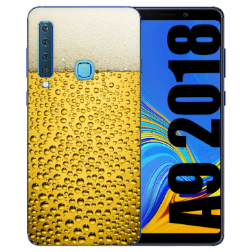 Samsung Galaxy A9 (2018) Silikon TPU Handy Hülle mit Bier Bilddruck