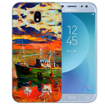 Samsung Galaxy J3 (2017) TPU Silikon Hülle mit Fotodruck Gemälde