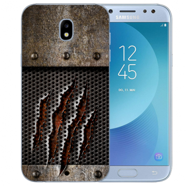 Samsung Galaxy J3 (2017) Silikon Hülle mit Fotodruck Monster-Kralle