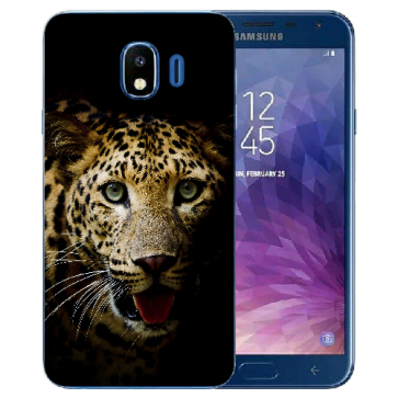 Schutzhülle Samsung Galaxy J4 (2018) Silikon TPU mit Leopard Bilddruck