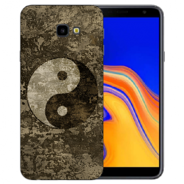 Samsung Galaxy J4 Plus (2018) Silikon Hülle mit Fotodruck Yin Yang