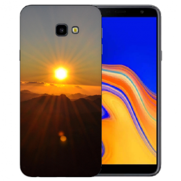 Samsung Galaxy J4 Plus (2018) Silikon Hülle mit Fotodruck Sonnenaufgang