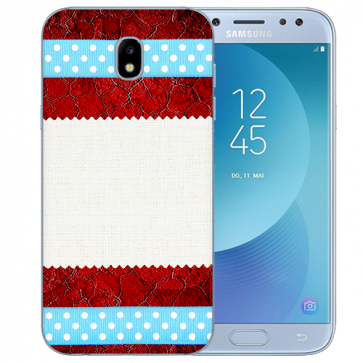 Samsung Galaxy J5 (2017) Silikon TPU Hülle mit Fotodruck Muster Etui