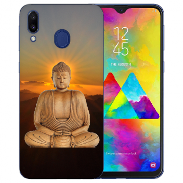 Samsung Galaxy M20 Silikon TPU Hülle mit Fotodruck Frieden buddha