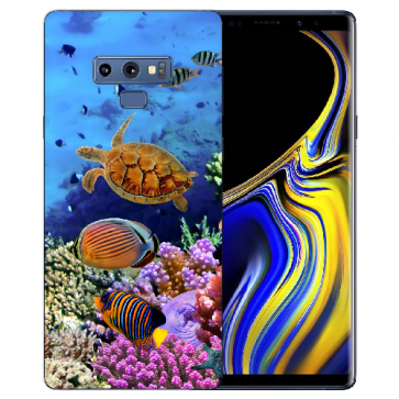 Samsung Galaxy Note 9 TPU Hülle mit Bilddruck Aquarium Schildkröten