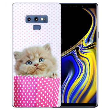 Samsung Galaxy Note 9 Silikon TPU Hülle mit Bilddruck Kätzchen Baby