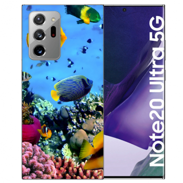 Samsung Galaxy Note 20 Ultra TPU Hülle mit Bilddruck Korallenfische