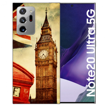 Samsung Galaxy Note 20 Ultra Silikon Hülle mit Bilddruck Big Ben London