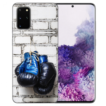 Samsung Galaxy S10 Lite Silikon TPU Hülle mit Bilddruck Boxhandschuhe 