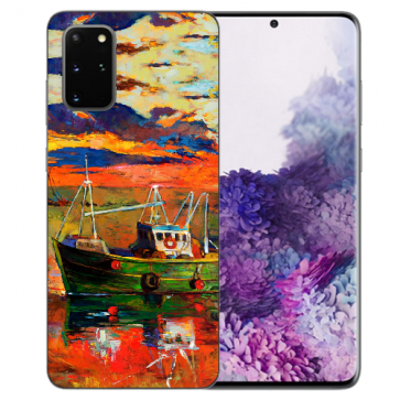 Samsung Galaxy S10 Lite Silikon TPU Hülle mit Bilddruck Gemälde Etui