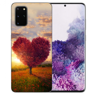 Samsung Galaxy S10 Lite Silikon TPU Hülle mit Bilddruck Herzbaum