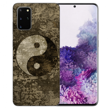 Samsung Galaxy M80s Silikon TPU mit Bilddruck Yin Yang Etui