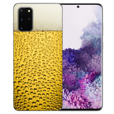 Samsung Galaxy A91 Silikon TPU Handy Hülle mit Bilddruck Bier Etui