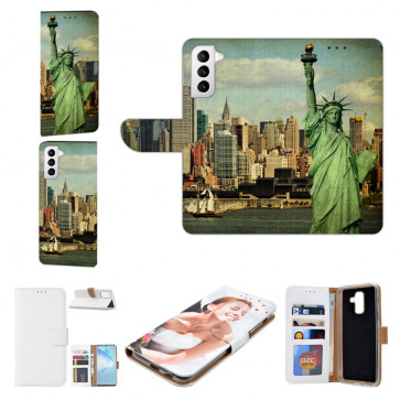 Schutzhülle Cover Case Bilddruck Freiheitsstatue für Samsung Galaxy S22 Plus (5G)