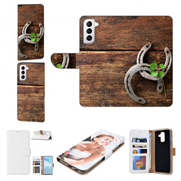 Schutzhülle Handycover für Samsung Galaxy S22 Plus (5G) Bilddruck Holzhufeisen