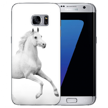 Silikon Hülle Samsung Galaxy S7 TPU Case Schutzhülle mit Pferd Fotodruck 