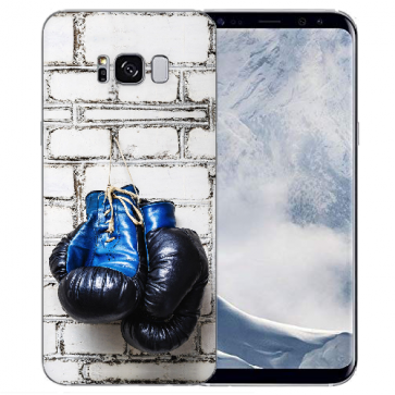 Samsung Galaxy S8 TPU-Silikonhülle mit Boxhandschuhe Bilddruck 