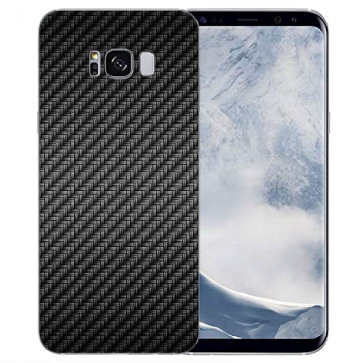 Samsung Galaxy S8 TPU-Silikonhülle mit Carbon Optik Bilddruck Etui