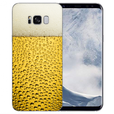 0,8mm TPU-Silikonhülle für Samsung Galaxy S8 mit Bier Bilddruck 