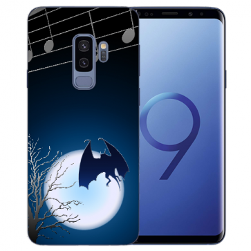 Samsung Galaxy S9 Silikon TPU Hülle mit Fotodruck Fledermaus-mond