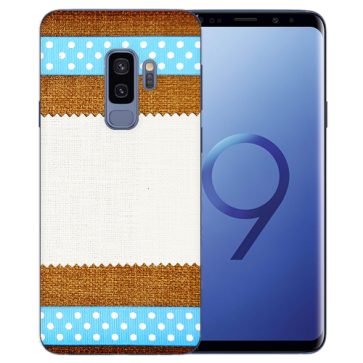 Samsung Galaxy S9 Plus TPU Silikon mit Bilddruck Muster Etui