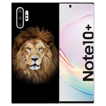 Samsung Galaxy Note 10 Plus Silikon TPU Hülle mit Löwe Foto Druck
