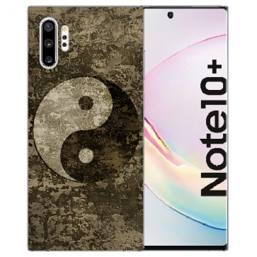 Samsung Galaxy Note 10 Plus TPU Silikon Hülle mit Fotodruck Yin Yang