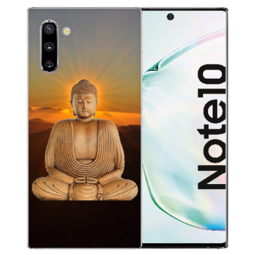 Samsung Galaxy Note 10 Silikonhülle TPU mit Fotodruck Frieden buddha