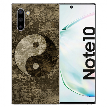 Samsung Galaxy Note 10 Silikonhülle TPU mit Fotodruck Yin Yang