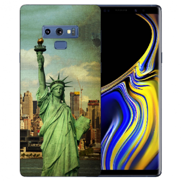 Samsung Galaxy Note 9 Silikon TPU Hülle mit Bilddruck Freiheitsstatue  