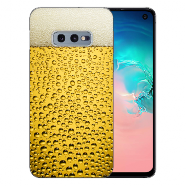 Samsung Galaxy S10e Silikon TPU Schutzhülle mit Bilddruck Bier