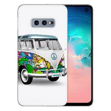 Samsung Galaxy S10e Silikon TPU Hülle mit Fotodruck Hippie Bus