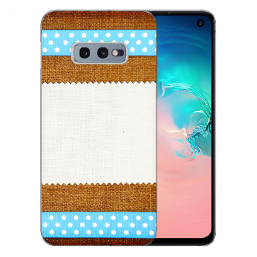 Samsung Galaxy S10e Silikon TPU Hülle mit Fotodruck Muster Etui