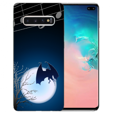 Samsung Galaxy S10 TPU-Silikon mit Bilddruck Fledermaus-mond