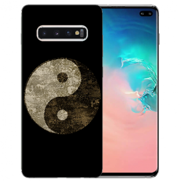 Samsung Galaxy S10 Plus Silikon TPU Hülle mit Bilddruck Yin Yang