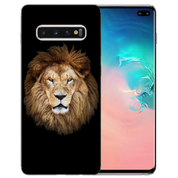 TPU Schutzhülle für Samsung Galaxy S10 Plus mit Bilddruck Löwe 