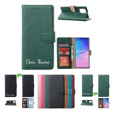Schutzhülle Handy Tasche für Xiaomi Mi 11 mit Namensdruck in Grün