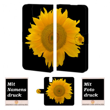 HTC One E9 Plus Sonnenblumen Handy Tasche Hülle Foto Bild Druck
