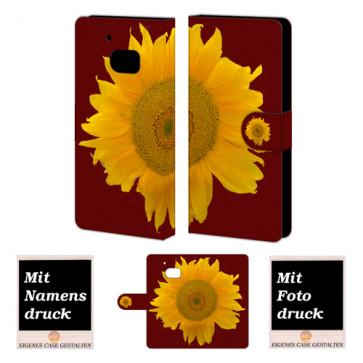 HTC M10 Sonnenblumen Handy Tasche Hülle Foto Bild Druck